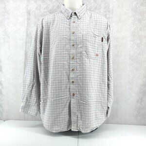 Ariat FR Work Shirt Mens 2XL XXL Flame Resistant HRC2 Plaid Button Up 10014857